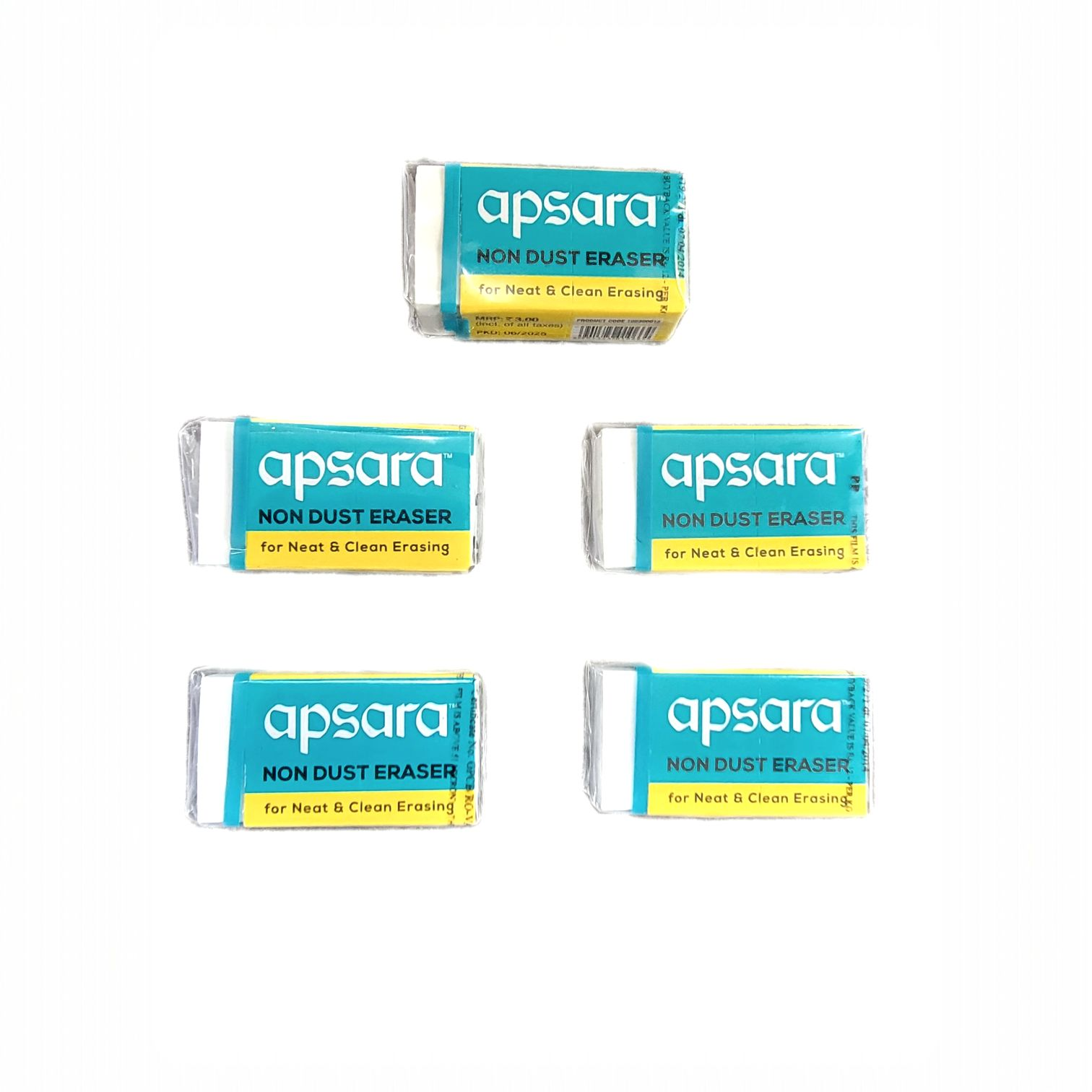 Apsara Eraser Pack of 5