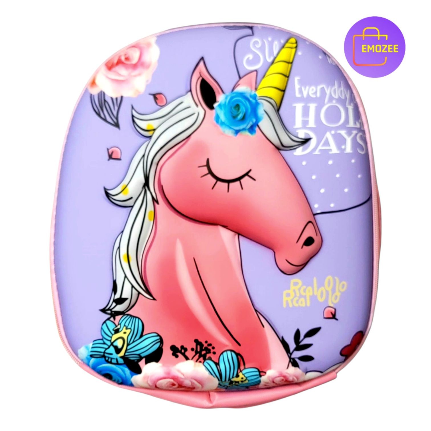 3 D Embossed  Preschool Back Bag & Toddlers Travel Bag